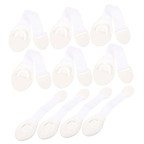 QUMIIRITY 10個 布 引き出し付き ロック ベビー ロック 冷蔵庫 ロック 用 冷蔵庫 ドア ロック 窓 ロック 鍵付き スト ドア ロック コーヒー