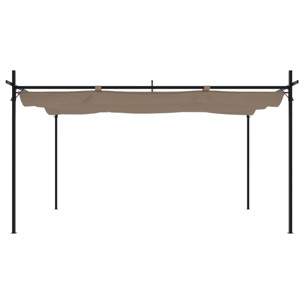 Pergola z wysuwanym dachem 395x292x230 Taupe