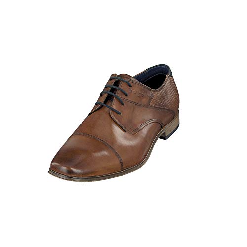 bugatti Morino, Zapatos de cordones derby, Hombre, Marrón Cognac 6300, 42 EU