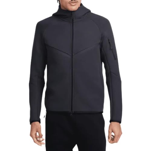 Nike Tech Men's Full-zip Windrunner Hoodie Size- Large Black/Anthracite