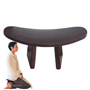 Meditation Stool, Wooden Meditation Kneeling Chair, Ergonomic Meditations Bench Yoga Chair Seat for Kneeling & Sitting, Portable Foldable Prayer Kneelings Stool Meditations Kneeler Bench