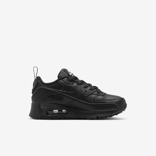 Nike Air Max 90 EasyOn Little Kids' Shoes (HF6357-001, Black/Black/White/Black) Size 103