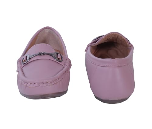 Image of CatBird Women's Metal Detail Slip-On Loafers | Cushioned Comfort Flats | Lightweight Office & Casual Shoes | Anti-Slip Sole Footwear