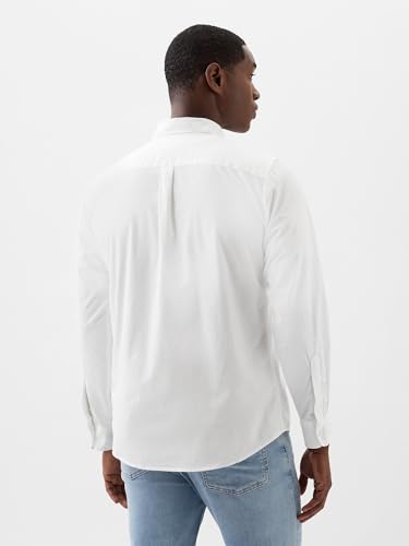 Chemise popeline extensible homme Gap manches longues coton stretch ajustée - 2