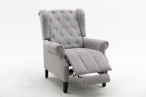 Sillón Ajustable Piel Gris Claro miniatura 4