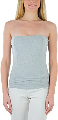 Image of ToBeInStyle Women's Cotton-Spandex Blend Stretchy Tube Top