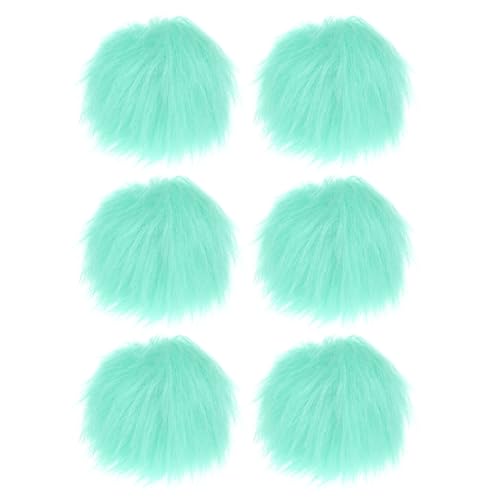 Pompons en fausse fourrure doux et moelleux de 3,1 cm avec élastique de fixation