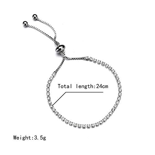 Image of Shining Diva Fashion Full Crystal Charm Stylish Gold Plated Charm Bracelet for Women