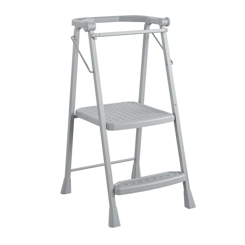 COSCO 2-Step Kitchen Stepper Adult Folding Step Stool Kids Folding (Steel/Resin)