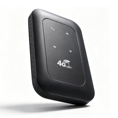 Image of LICAEVEY 4G 5G Portable WiFi Hotspot, 300Mbps High Speed Mobile Router with SIM Card Slot and LED Display, 10h Battery for Travel, Supports 10 Devices, for Travel, Home, Gaming