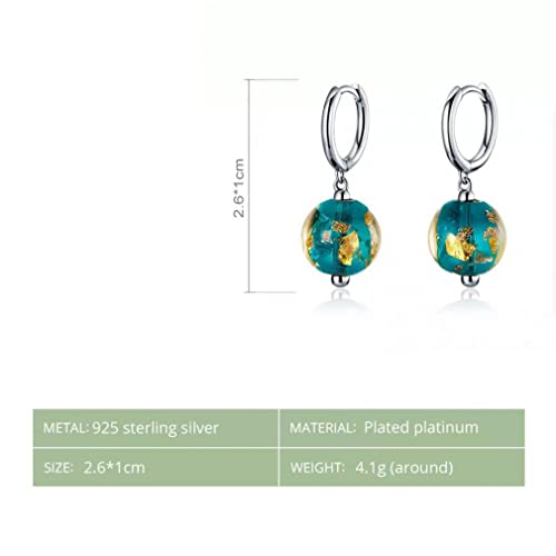 Boucles d'oreilles vert argent : cadeau idéal de mariage - 4