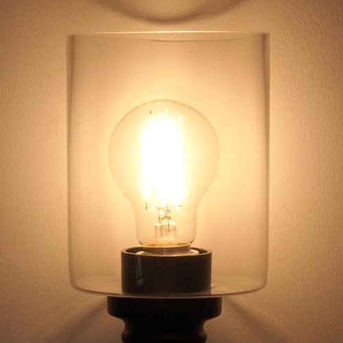 Image of 6 Pack Glass Lamp shade for Bathroom Vanity Light, Glass Pendant Llight Cover Replacement for Light Fixture Wall Sconce Light Table Lamp Chandelier