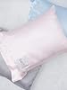 Little Giraffe Satin Decor Pillow - Ultra-Soft Feather Yarn Knit with Elegant Satin Trim - 10" x 13", Pink #2