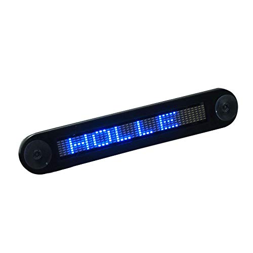 Carrfan Car LED Programmable Message Sign Scrolling Display Board for Car Windows, Shop