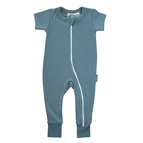Image of PARADE Organic Essential Basics '2-Way' Zip Romper - Short Sleeve