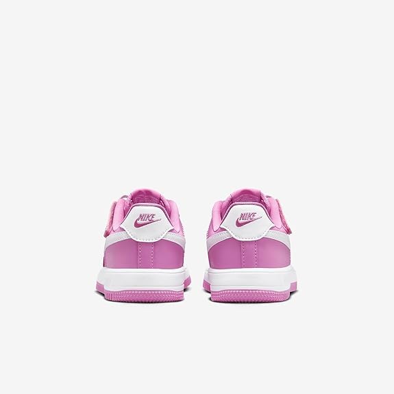 Nike Force 1 Low EasyOn Little Kids' Shoes (FN0237-600, Playful Pink/White) Size 14