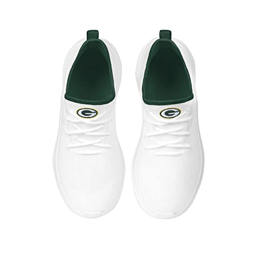 Image of FOCO NFL Womens NFL Team Logo White Athletic Shoes Sneakers