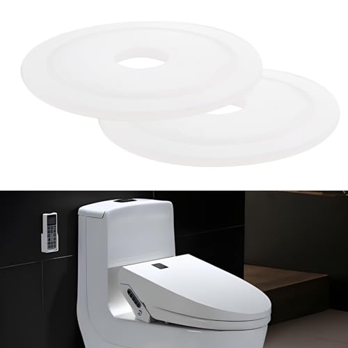 Be In Your Mind 5 Stück weiße Silikondichtungen Basis WC-Ablaufventil transparente Unterlegscheiben OE AH0007100R kompatibel mit Roca Doppelauspuffventile 68 x 16 mm