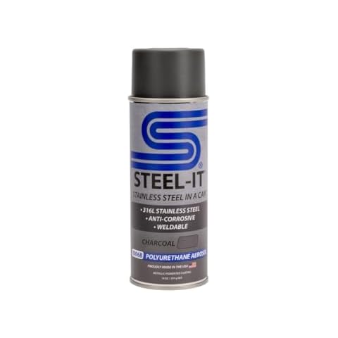 Steel-It 1006B Polyurethane, Industrial Paint Coatings, Weldable, Easy to Apply - Charcoal (1 Pack) Cover