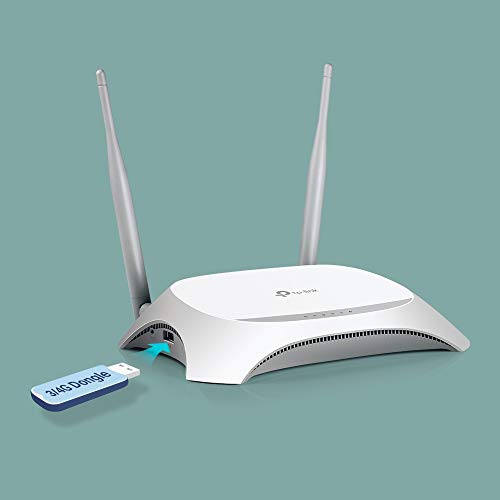 Image of TP-Link TL-MR3420 300 Mbps 3G /4G Wi-Fi Wireless Router and Dr Com Smart UPS 8000mAh Power Backup DRU-8000