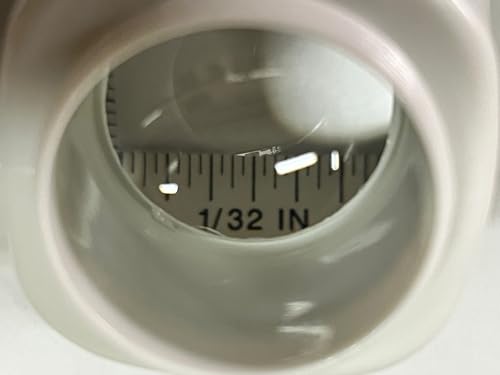 illuminated 10X magnifying inspection loupe with integrated 'graduated' scale (handheld magnifier with light). Made in Japan. ENGINEER sl-71