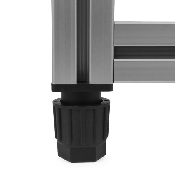 Pies reguladores B30.N8 M8 para perfil de aluminio 30x30 con ranura 8, pack de 4 unidades