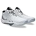 ASICS Men's Sky Elite FlyteFoam Mid Top 3 Volleyball Shoes, 11.5, White/White
