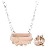 [Jouet Suspendu pour Hamster Oiseau] : La balançoire pour hamster peut être une balançoire de jeu et offre à votre animal un endroit agréable et confortable pour faire de l'exercice et se reposer. Utilisez l'espace de coin, ce lit pivotant pour cage pour animaux de compagnie est très pratique, facile à installer dans les cages et à nettoyer.