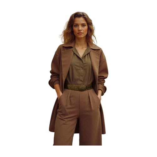 Women Western Bohemian Fashion Belt Hip High Waist Antique Gold Metal Charms Elastic Band S M z3003