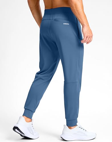 Image of G Gradual Men's Golf Joggers Pants with Zipper Pockets Stretch Sweatpants Slim Fit Track Pants Joggers for Men Work Running