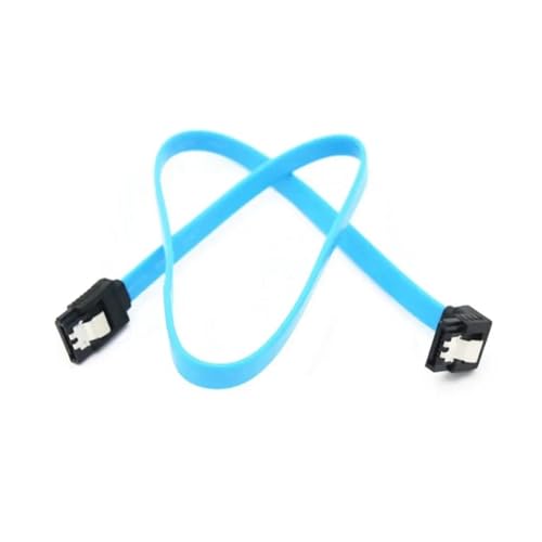 Cable de Datos SATA 3.0 50 cm Ángulo Recto Azul
