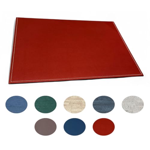 OGGETTANDO, SOTTOMANO per scrivania è realizzato a mano in ECOPELLE,