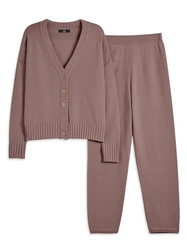 Image of LILLUSORY Women 2 Piece Sweater Matching Lounge Sets 2026 Fall Outfit