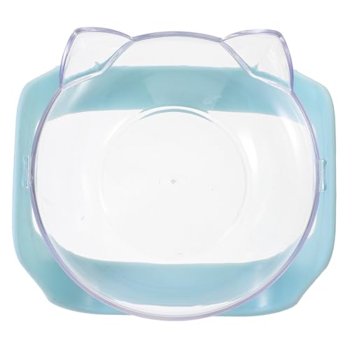 INOOMP スタンド付き猫ボウル 猫の餌入れ 犬のボウル 隆起したキャットフードボウル 上げられた猫ボウル 猫フィーダー かわいい猫のボウル 人間工学に基づいた猫ボウル 猫用食器 プラスチック