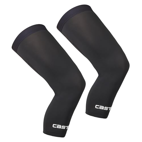 CASTELLI UPF 50 + Light Knee 2 Sleeves, UPF 50 Breathable Sleeve for Cycling, Road Biking & Gravel Riding, Men & Women