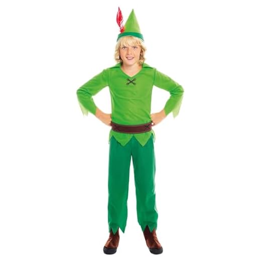 Disfraz Peter Pan Niño【Tallas infantiles de 3 a 12 años】(Talla 3-4 años) | Disfraces Carnaval Cuentos Personajes Fantasía Niños