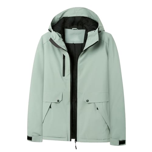 Chaqueta cortavientos para mujer con forro polar impermeable y ligera