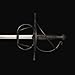 Cosplay Martial Sword Arts Renaissance Rapier Fencing Spanish Swept Hilt Guard Sword Red