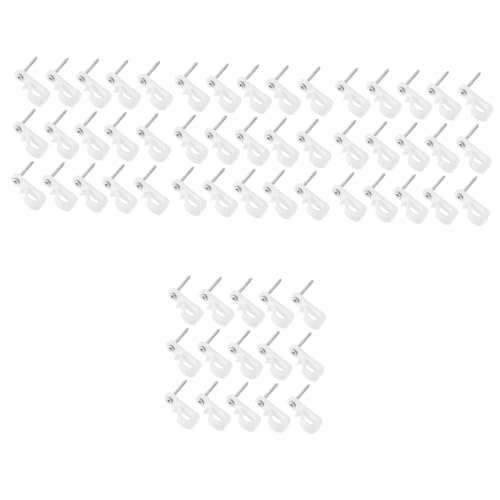 OUNONA 80 Sets Lighting Hooks Outdoor Hooks for Hanging Easy Installation for Led Strip