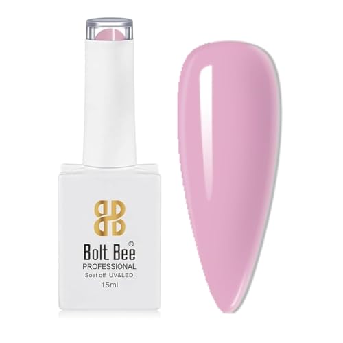 Image of Bolt Bee pink Color Gel Nail Polish Soak Off UV Gel DIY at Home Manicure Salon Nail Art (11, 15ml)