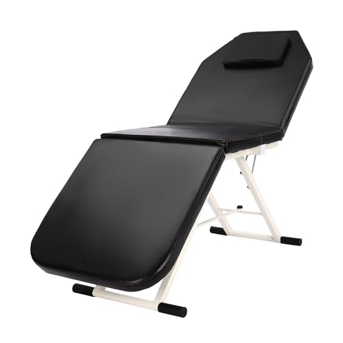 Susoso Mobile Massageliege 3 Zonen, Massagetisch Klappbar 70cm Breit Höhenverstellbare Kosmetikliege Massagebank Massage Lieg