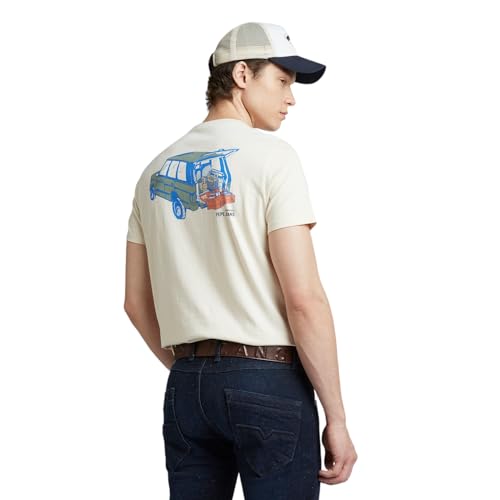 Image of Pepe Jeans Men T-Shirt|Cotton|Slim Fit
