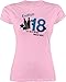 18. Geburtstag - Endlich Achtzehn Blau - S - Rosa - endlich 18 Tshirt - L191 - Tailliertes Tshirt für Damen und Frauen T-Shirt