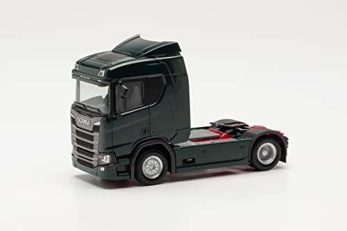 herpa 307642-003 Scania CR 20 ND Tractor, Fiel a Escala 1:87, Modelo camión para Diorama, Modelo de construcción de maquetas, Coleccionable, Modelos Decorativos en Miniatura de plástico, Verde