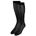 Truform Sheer Compression Stockings, 15-20 mmHg, Women's Knee High Length, 20 Denier, Black, Small