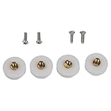 Ersatzrollen und Laufschienen für Duschtüren, 22 mm Durchmesser, gerillte Räder für 3–6 mm...