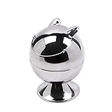 携帯灰皿 灰皿 蓋付き 猫耳 灰皿 屋外 超鏡面 ぴかぴか ステンレス 大容量 卓上 灰皿 吸殻 捨て にも 煙と臭いを遮断 ステンレス バー、カラオケ、寝室、リビング、車内が適用されます (灰皿,L)