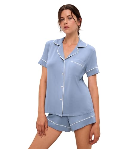 Image of Eberjey Gisele Rib Relaxed Short PJ Set