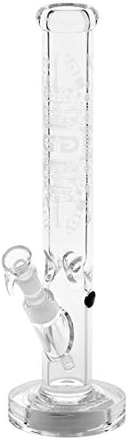 Grace Glass CRYSTAL Series | STRAIGHT LIGHT UP ICE BONG WITH LED MODULE - ENJOY IT IN THE DARK H:43cm - Ø:50mm - SG:18.8mm (G161)