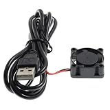 Enwye 2 Stück 2510 USB-Lüfter, Bürstenlose Hydrauliklager, DC-Lüfter, 25 X 25 X 10 Mm, Miniaturlager, Turbo Für Laptop-Motherboard, 3D-Drucker